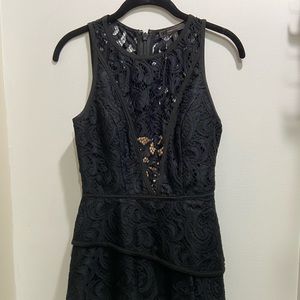 BCBGMAXAZRIA Black Lace Dress